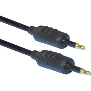 Electrovision Eenvoudige digitale optische audiokabel met 3,5mm optische connectoren - 1 meter