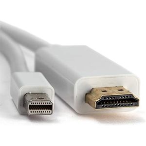 Mini DisplayPort DP naar HDMI-adapter | Thunderbolt Audio Video HDTV LCD-kabel Geschikt voor: MacBook, MacBook Pro 13 / 15 / 17 inch, MacBook Air / iMac / Mac Mini / Mac Pro, Microsoft Surface Pro / Pro 2 / Pro 3 / Pro 4, Lenovo ThinkPad X1, Dell XPS