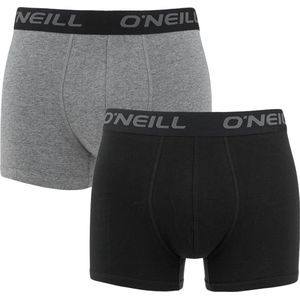 O'Neill 2P boxers plain zwart & grijs - M