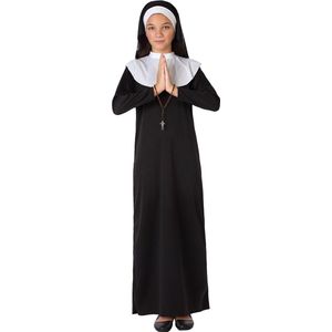 Atosa Non verkleed kostuum - zwart/wit - voor kinderen - 3-delig - Carnaval/Halloween 116