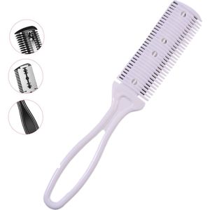 Trimkam Cabantis - Haar scheermes - Styling Tool - Kapper Kam - Haar Kam - Barbier - Inclusief scheermes - Wit