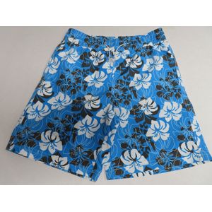 Korte broek - Zwemshort - Jongens - Blauw / wit , Bruin - 6 jaar 116