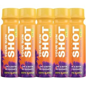 5x 80ml - Your Sun SHOT - Exotic - Sunshot - Tanshot - Gezondheidsdrank