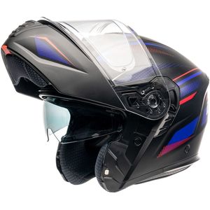 Motor Modulaire Modulaire helm ATLAS HORIZON Mat zwart/paars/rood M van MOTOBLOUZ