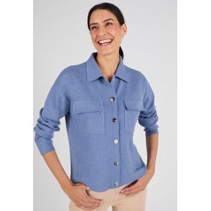 Damart - Vest met drukknopen Thermolactyl - Blauw - XXL