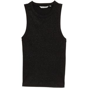Tom Tailor Denim - Gecoate Rib Top - Aansluitend - Met Glittereffect