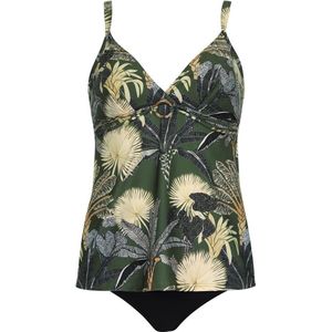 Sunflair - Tankini - Groen met bladermotief - 40B