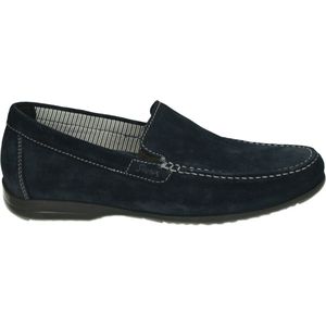 Sioux - GIUMELO-700-H - Instappers - Blauw - Suede - Rubber zool