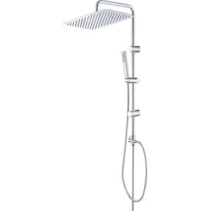 Douchesysteem Regendouche Badkamer - Hoofddouche Roestvrij Staal 35x25cm - Douchekolom met Handdouche douchekop met stang