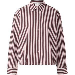 Blouse - Katoen - Vrouwelijk - Relaxte Pasvorm - Fijne Strepen