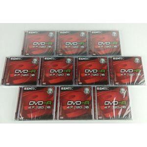 Emtec DVD+R 4.7GB 16X - Slim 10-pack