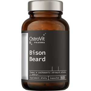 OstroVit Pharma - Bison Beard - 60 capsules - Baardgroei - Baardharen - baardharen groeien - Laboratoriumgetest