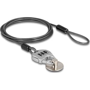 Navilock 20657 Kabelslot - Zwart - Combinatieslot - 1,8 m