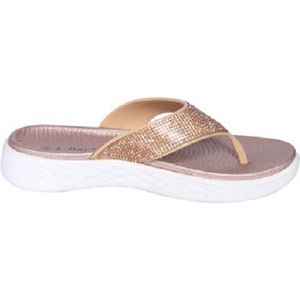 Beeldige flip flops voor vrouwen – steentjes – champagne – maat 37