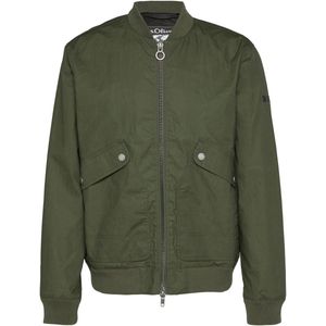 Buitenjas - Gewaxte Bomberjack - Waterafstotend - Met Gebreide Kraag