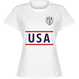 USA Team Pride Dames T-Shirt - Wit - L