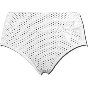 Dames slips Fine Woman 3 pack stippel wit XXL