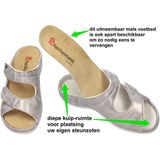 Berkemann - Janna - Slippers - Zilver - Orthopedisch - Hallux Valgus Comfort