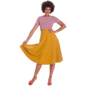 Dancing Days - BOOK SMART PINAFORE Flare jurk - XL - Geel