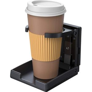 2 x bekerhouder voor in de auto, blikjeshouder, bekerhouder voor boot, auto, onderarm verstelbaar, dus voor beker, rolstoelwagen, universele opvouwbare drankhouders