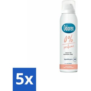 5 x Odorex Deodorant Spray 0% 150 ml -