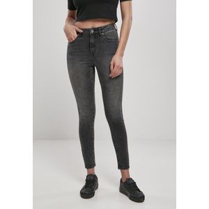 Urban Classics - High Waist Skinny jeans - 31/32 inch - Zwart
