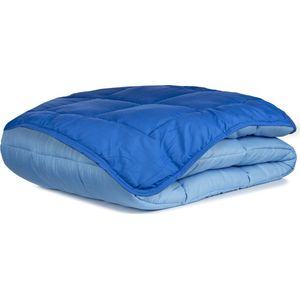 Zelesta Easybed Blauw & Azuur 240x220cm - Dekbed zonder overtrek - 30 dagen proefslapen - Wasbaar hoesloos dekbed - Bedrukt dekbed - All Year Winterdekbed & Zomerdekbed