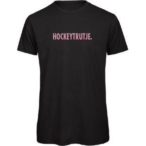 T-shirt Zwart L - Hockeytrutje - roze - soBAD. | T-shirt unisex | T-shirt mannen | T-shirt dames | Hockey | Oranje