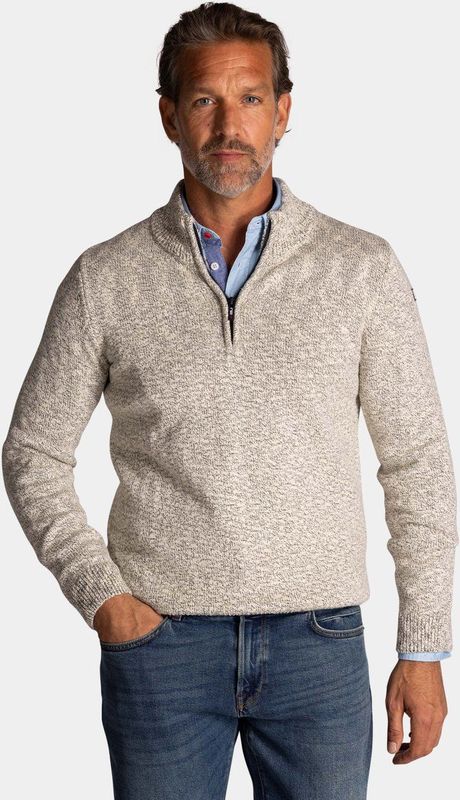 NZA - Groene - Katoenen Half Zip Trui