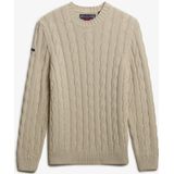 Superdry - Jacob Cable - Gebreide Trui - Ecru
