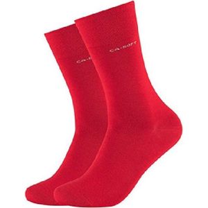 Camano Ca-Soft sokken unisex 2 PACK 35-38 Red Naadloos en zonder knellende elastiek