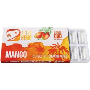5 x Astra Hemp Mango Kauwgom (36mg CBD)