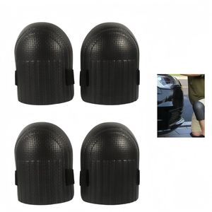 2 paar - Werkkniebeschermers - Tuinkniebeschermers - Schuimkniebeschermers - Bouwkniebeschermers - Waterdicht - Slijtvast - Zwart - 17,8*15*1,3 cm - Geschikt voor activiteiten waarbij knieondersteuning nodig is