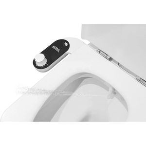 Bidet-opzetstuk voor koud water (slanglengte 80 cm), bidet-toiletbril, bidet-inzetstuk voor toilet, bidet toilet, douche, bidet toiletopzetstuk, niet elektrisch, zwart