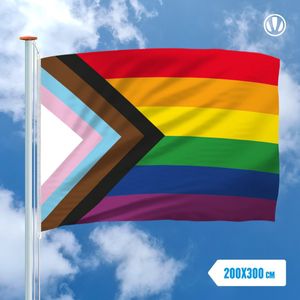 Pride Vlag / Progress vlag 200x300cm