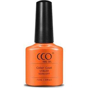 CCO Shellac - Gel Nagellak - kleur Coral Carnation 68008 - Oranje - Dekkende kleur - 7.3ml - Vegan