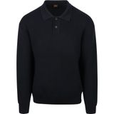 BOSS Longsleeve Poloshirt Kotor Navy - Maat M - Heren - Pullovers