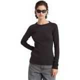 G-star Keyhole T-shirt Met Lange Mouwen Zwart S Vrouw