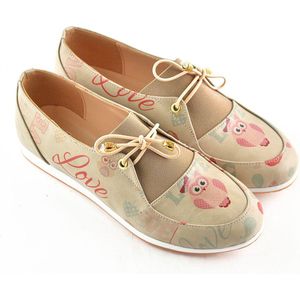 GOBY - Love - Ballerinas - Sandalen -Hoge kwaliteit - Handmade - Meisjesprint - Maat 35