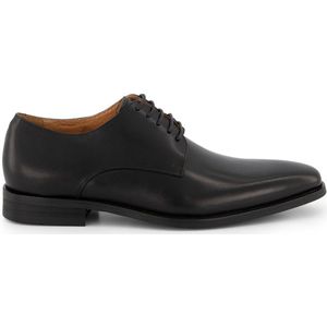 Gents - Heren schoenen - Veterschoenen - Nette schoenen - Leer - Zwart - Maat 40/40