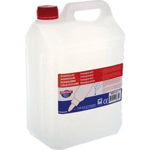 Lijm transparant 5 liter op waterbasis, ook voor drakenslijm of smurfensnot