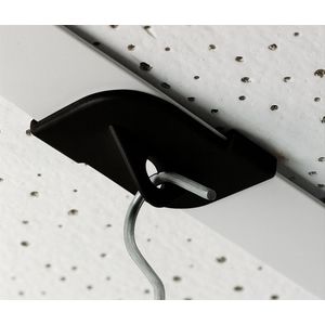 100 stuks - Houder voor Systeemplafond / Plafond Ophanghaak / Zwarte Plafondklem - type PH-26