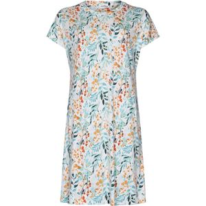 Dames Nachthemd Pastunette Premium - Watercolor Leaves - Katoen/Modal - Maat 38