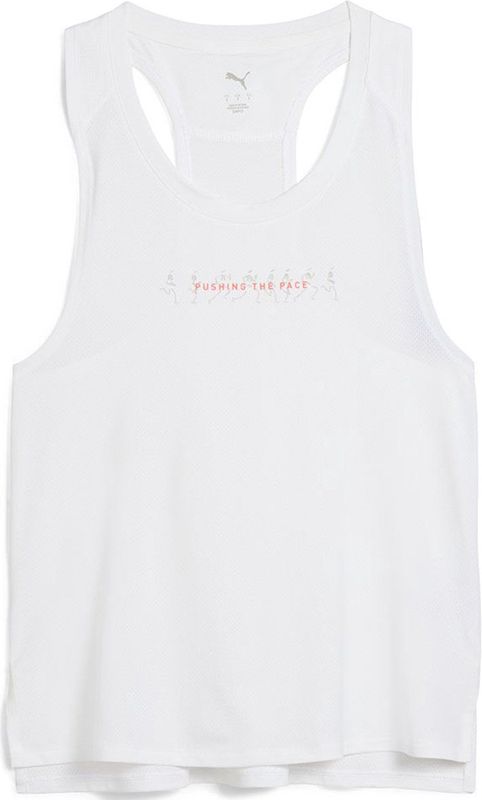 Puma - Run Graphic Mesh - Mouwloos T-shirt - Ademend - Regular Fit