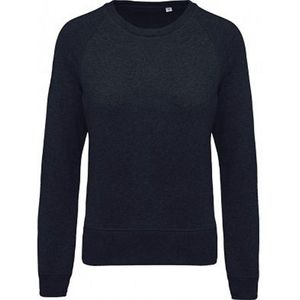 Kariban Dames/dames Organic Raglan Sweatshirt (Franse Marine Heide)