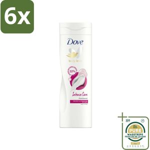 Dove Bodylotion Intense Care 400 ml - Voordeelverpakking - 6 stuks - Droge huid - Gevoelige huid