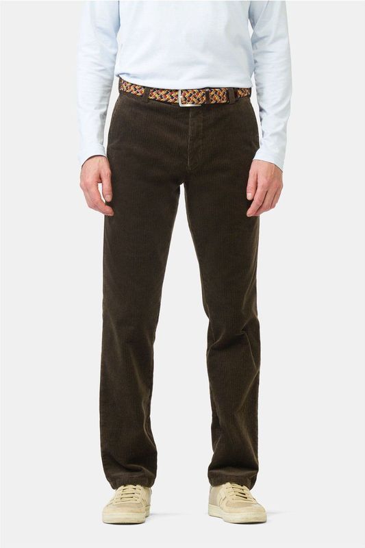 MEYER - Chino - Donkerbruin - Corduroy - Regular Fit