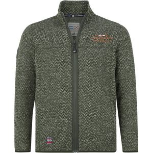 Jan Vanderstorm herren Gebreid Fleece Vest - 68/70 - olijf