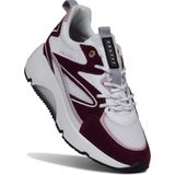 Cruyff Madina Bold wit bordeaux rood sneakers dames (CC223983301)