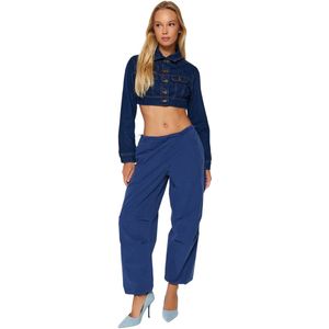 Trendyol Mint Parachutebroek - Stijf Weeftype - Normale Taille - Effen Patroon